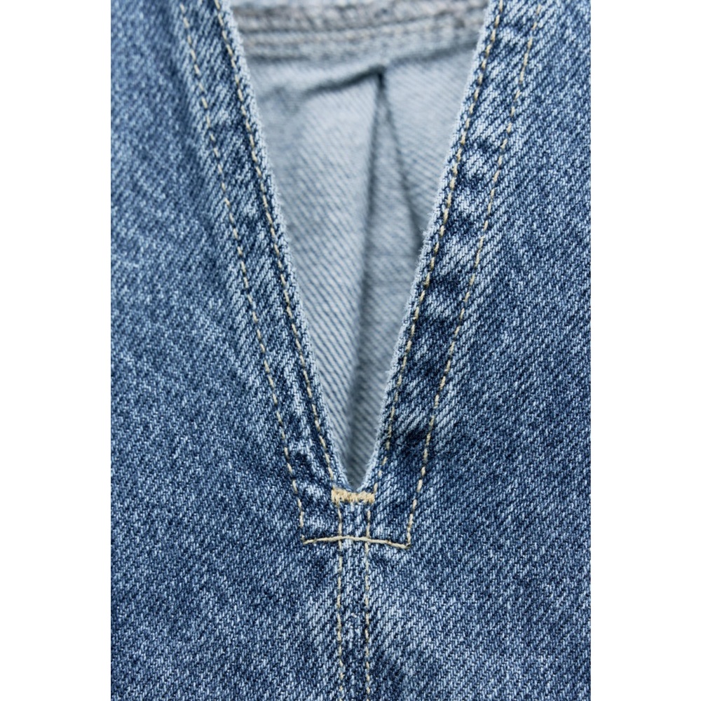 Zara Z1975 CROPPED DENIM SHIRT - Picture 6 of 7